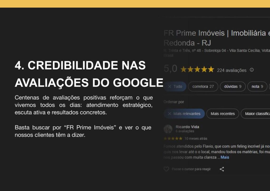 10 Motivos para confiar na FR Prime Imóveis