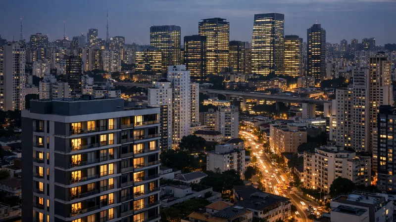 Prédios de São Paulo à noite, imagem da matéria sobre a operação 360° da FR Prime
